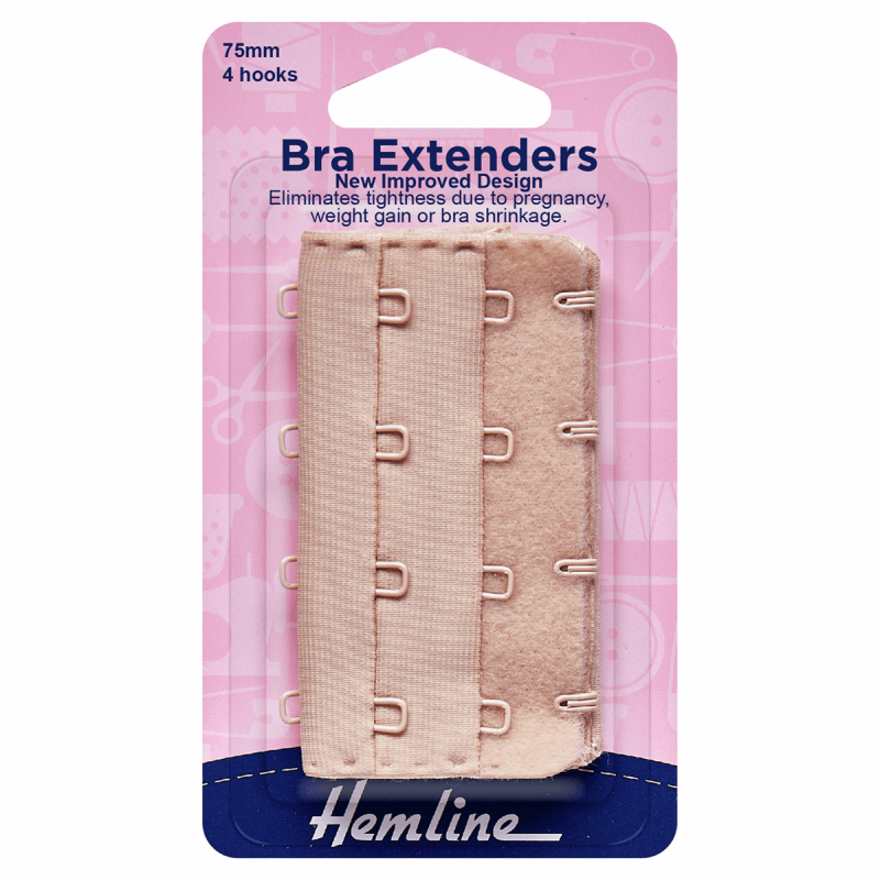 Bra Extenders Nude  4 hooks 75mm