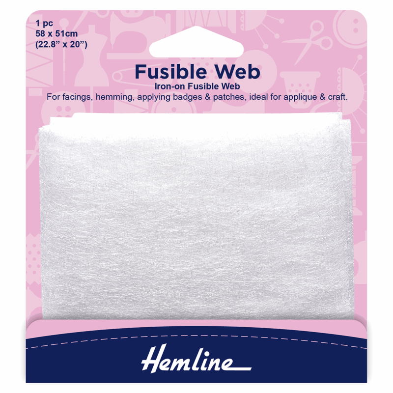 Fusible Web Iron-on: 58 x 50cm White