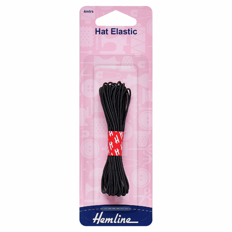 Hat Elastic 4m x 1.3mm: Black