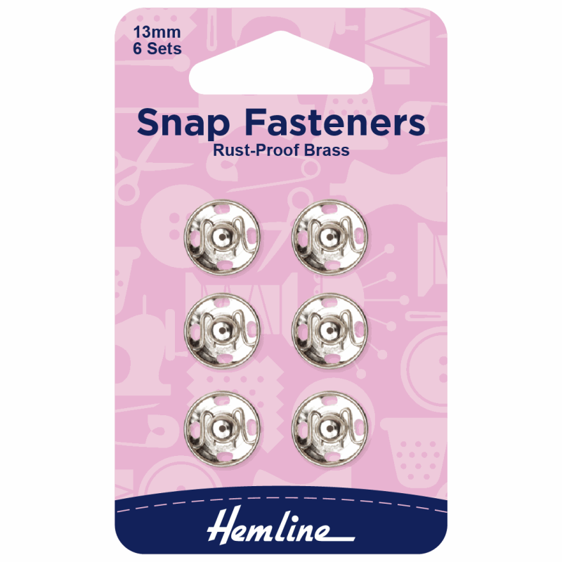 Snap Fasteners: Sew-on: Nickel