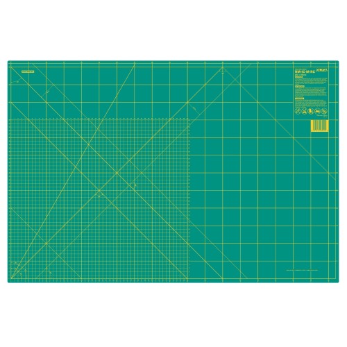 Olfa&#039;s self-healing Cutting Mat: 87.5 x 57.5cm / 35 x 23in Back