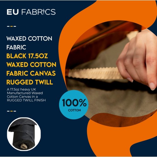 17.5oz Waxed Cotton Fabric Canvas Infographics