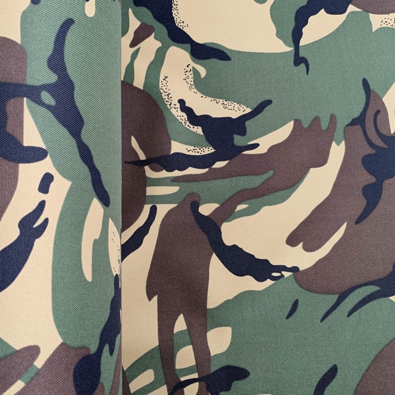 7oz WATERPROOF FABRIC PU Camouflage print Green 5