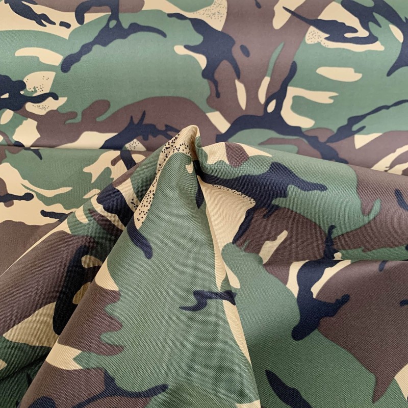 7oz WATERPROOF FABRIC PU Camouflage print Green 8