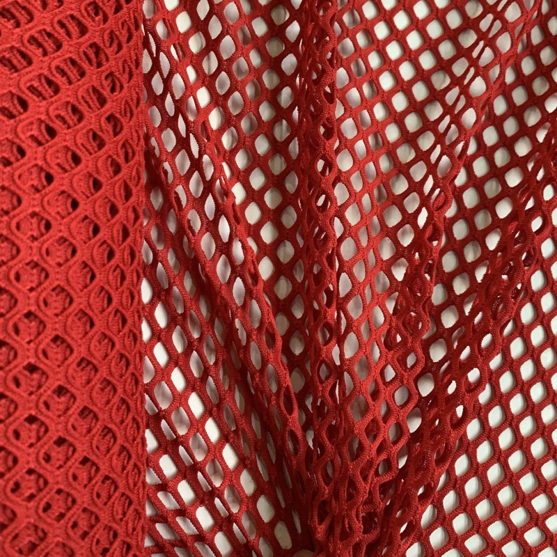 Stretch Mesh Fabric Red 3