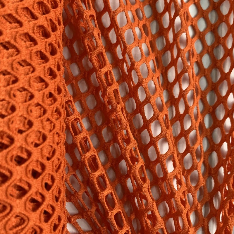 Stretch Mesh Fabric Orange 3