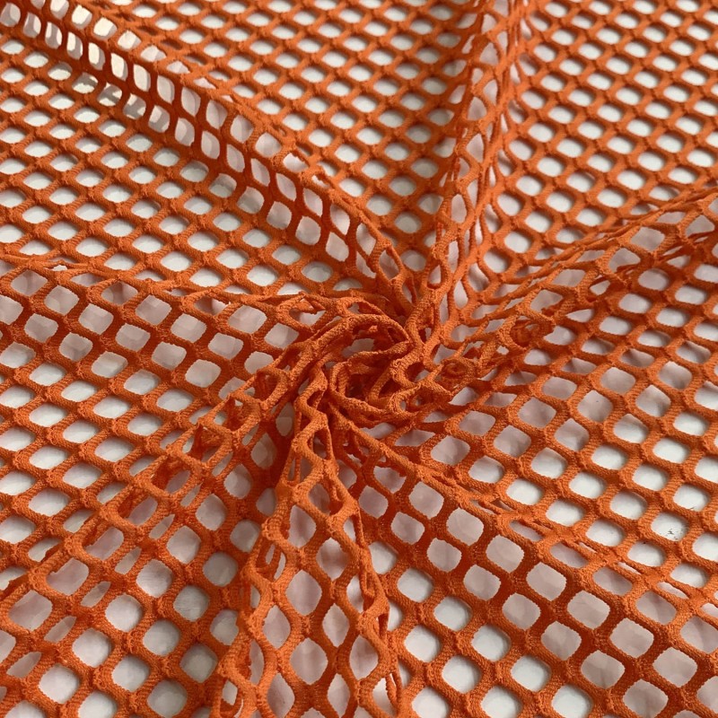 Stretch Mesh Fabric Orange 6