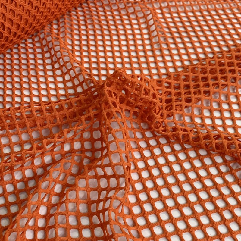 Stretch Mesh Fabric Orange 7