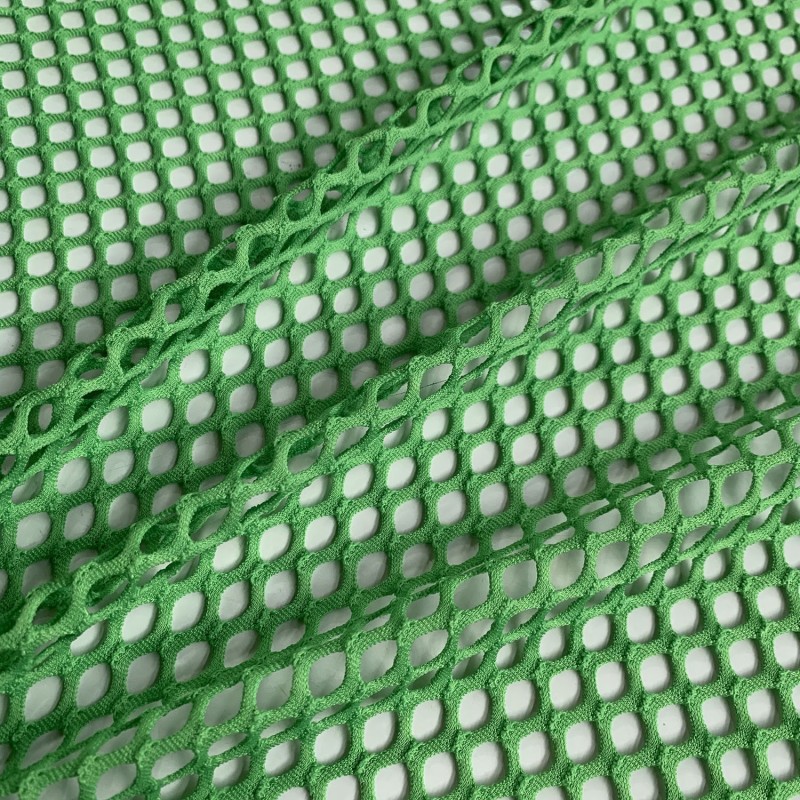 Stretch Mesh Fabric Red Green 5