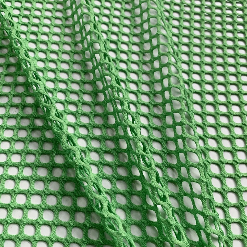 Stretch Mesh Fabric Red Green 6