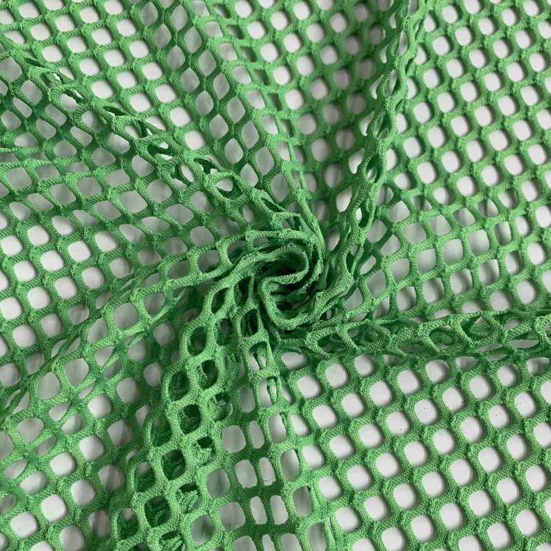 Stretch Mesh Fabric Red Green 8