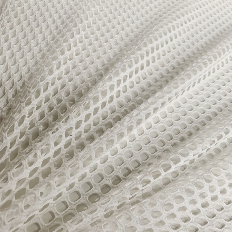 Stretch Mesh Fabric White 3