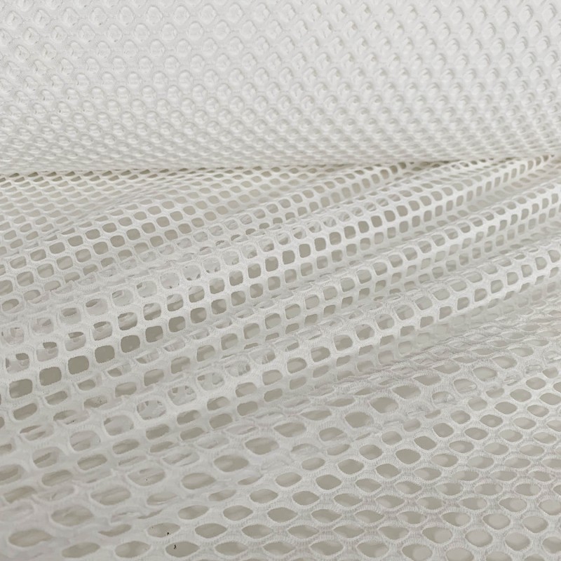 Stretch Mesh Fabric White 4