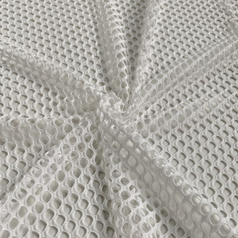 Stretch Mesh Fabric White 5