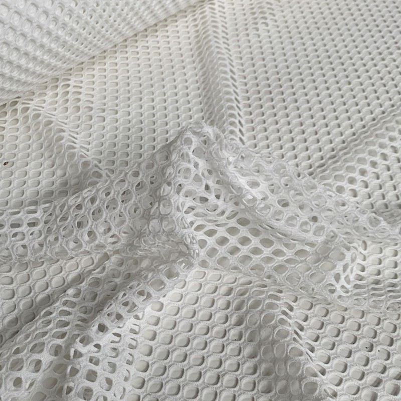 Stretch Mesh Fabric White 6