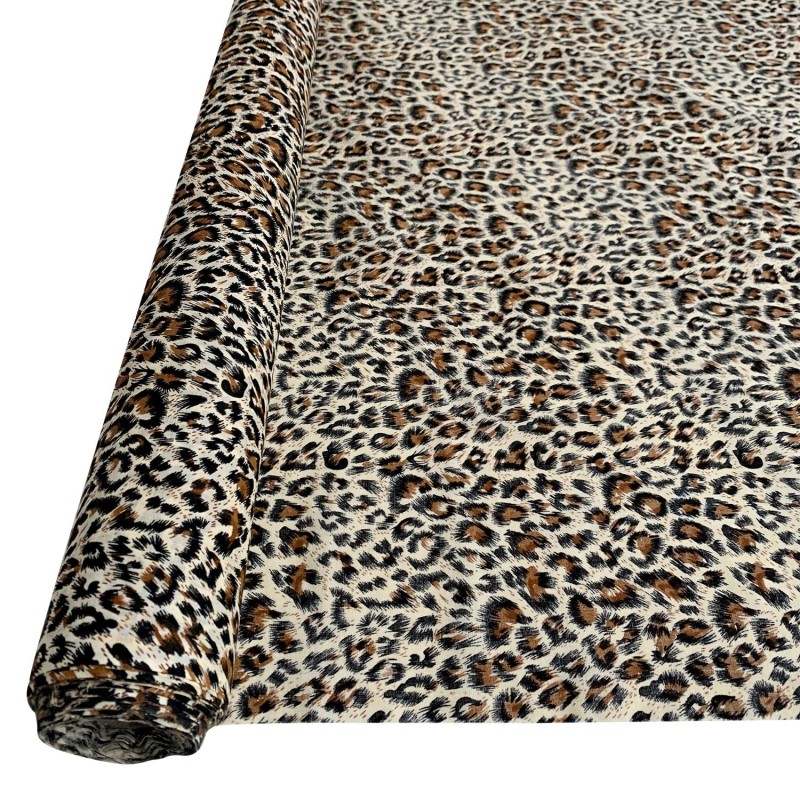 Animal Print Fur Fabric Snow Leopard 2