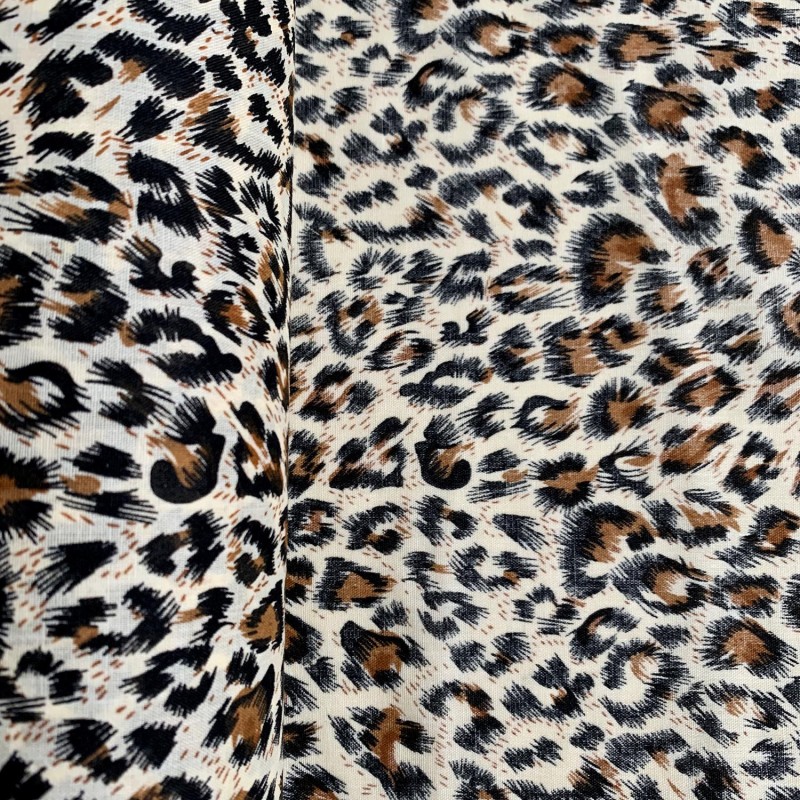 Animal Print Fur Fabric Snow Leopard 4