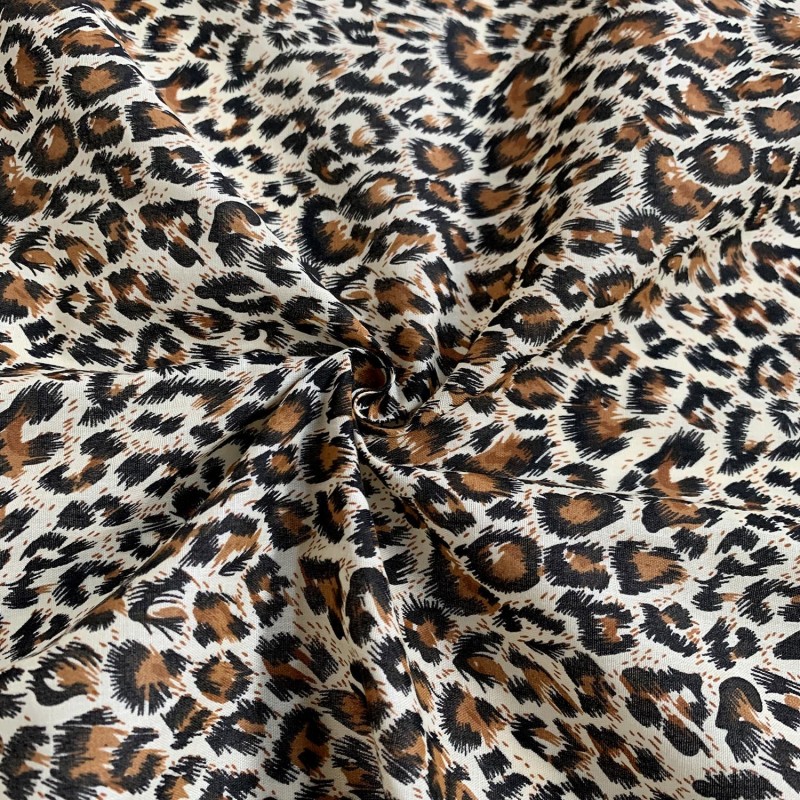 Animal Print Fur Fabric Snow Leopard 10