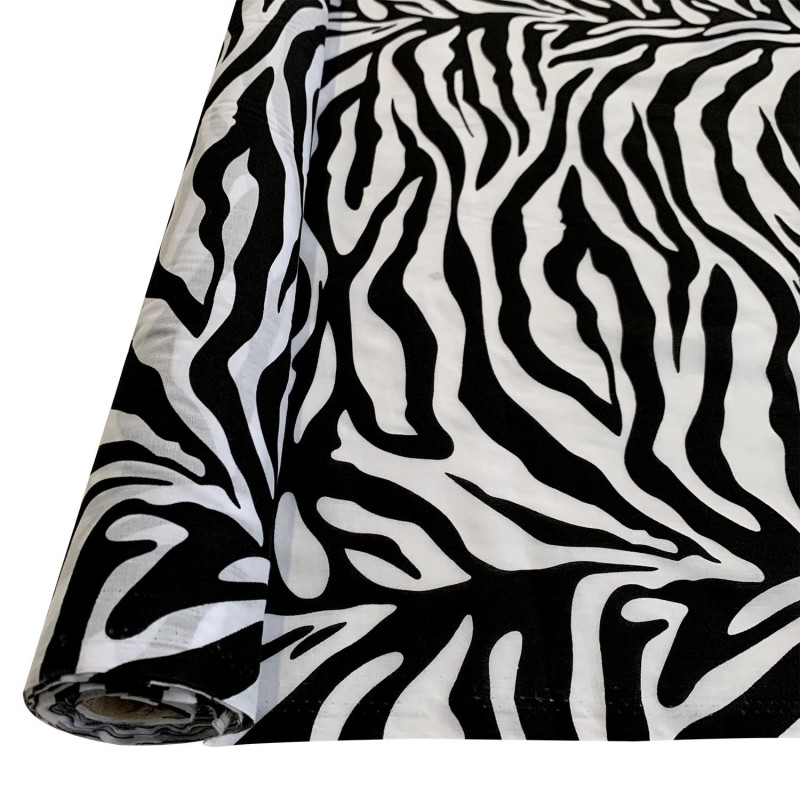 Animal Print Fur Fabric Zebra 2