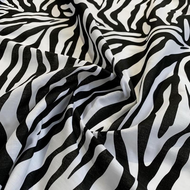 Animal Print Fur Fabric Zebra 4