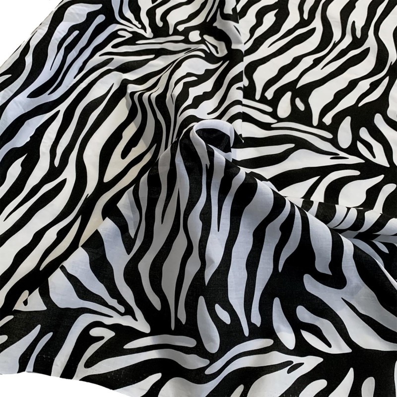 Animal Print Fur Fabric Zebra 6