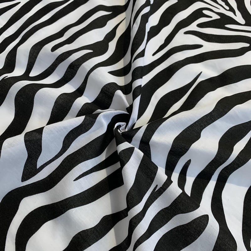 Animal Print Fur Fabric Zebra 9