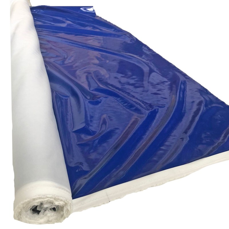 Shiny Gloss PVC Fabric Royal Blue 3