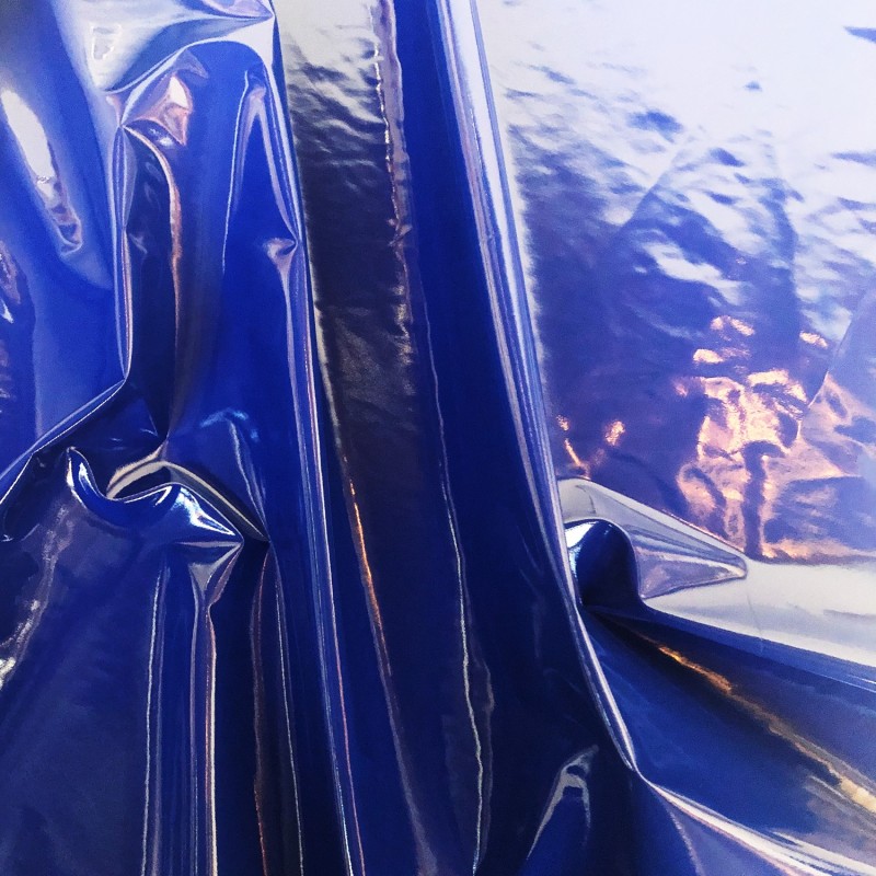 Shiny Gloss PVC Fabric Royal Blue 5