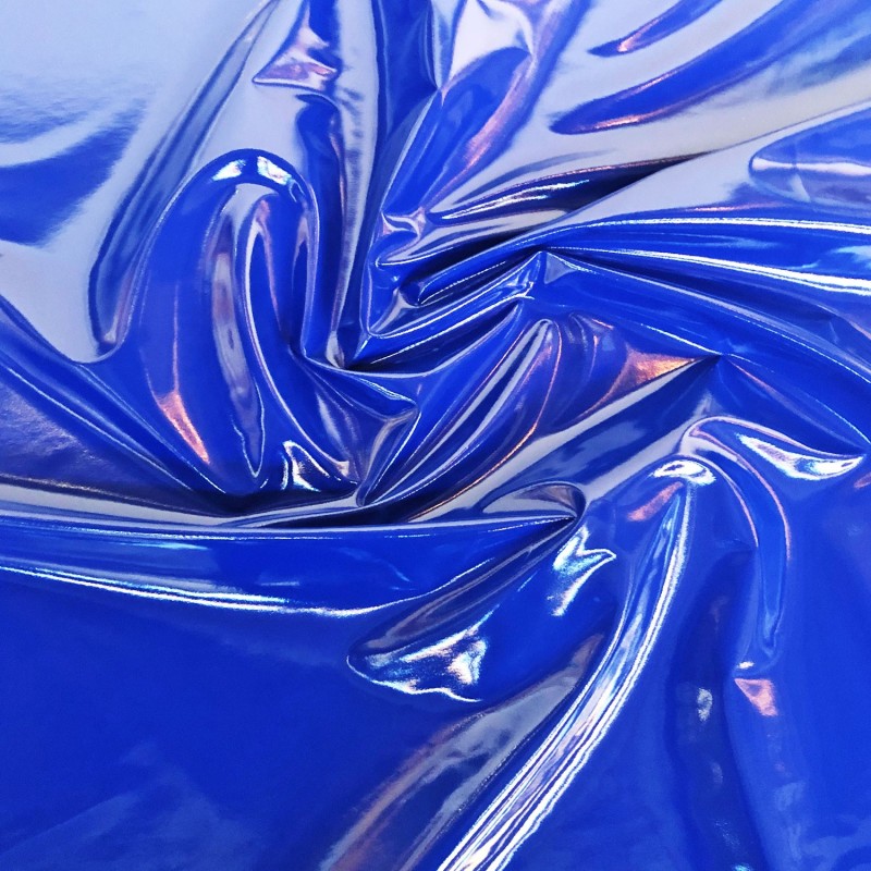 Shiny Gloss PVC Fabric Royal Blue 7