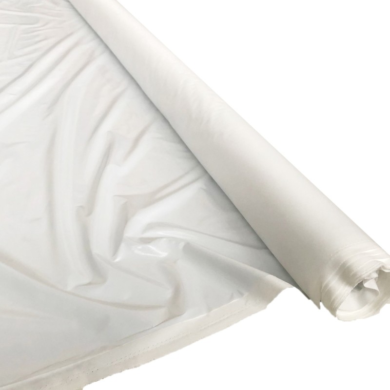 Shiny Gloss PVC Fabric White 7