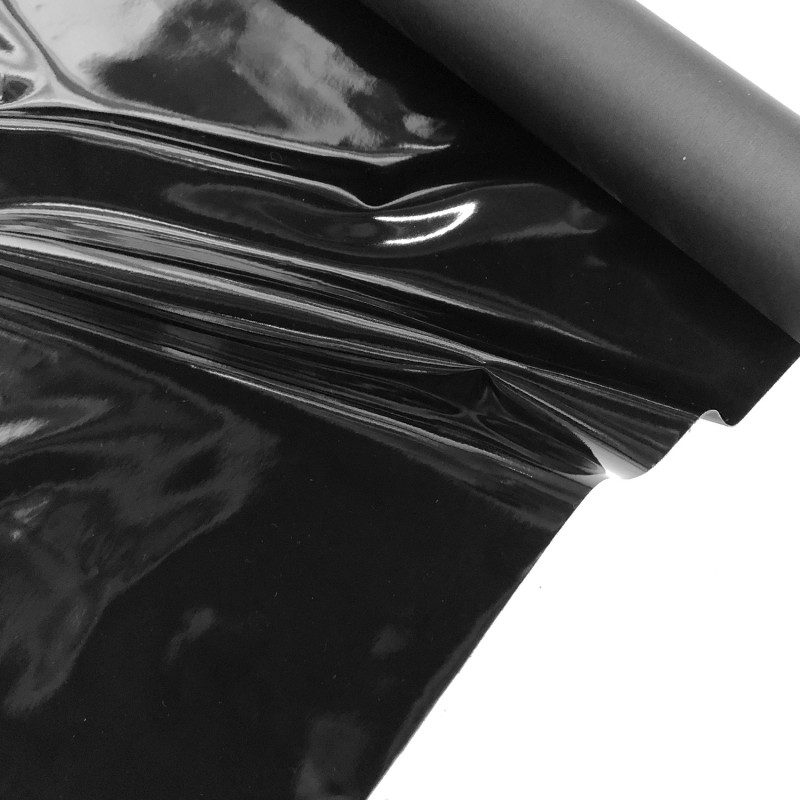 Shiny Gloss PVC Fabric Black 7