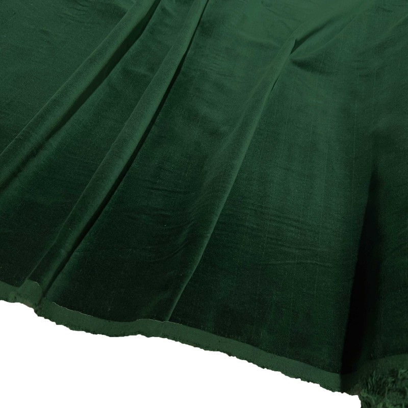 Cotton Look Velvet Fabric  Green 4