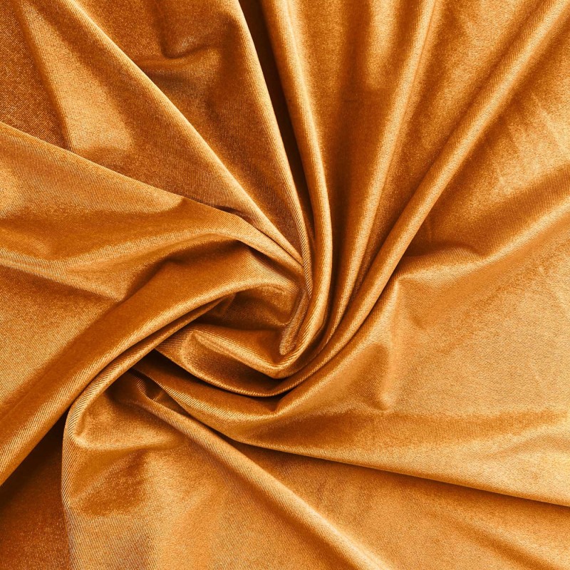 Velvet Fabric Spandex Velour Gold