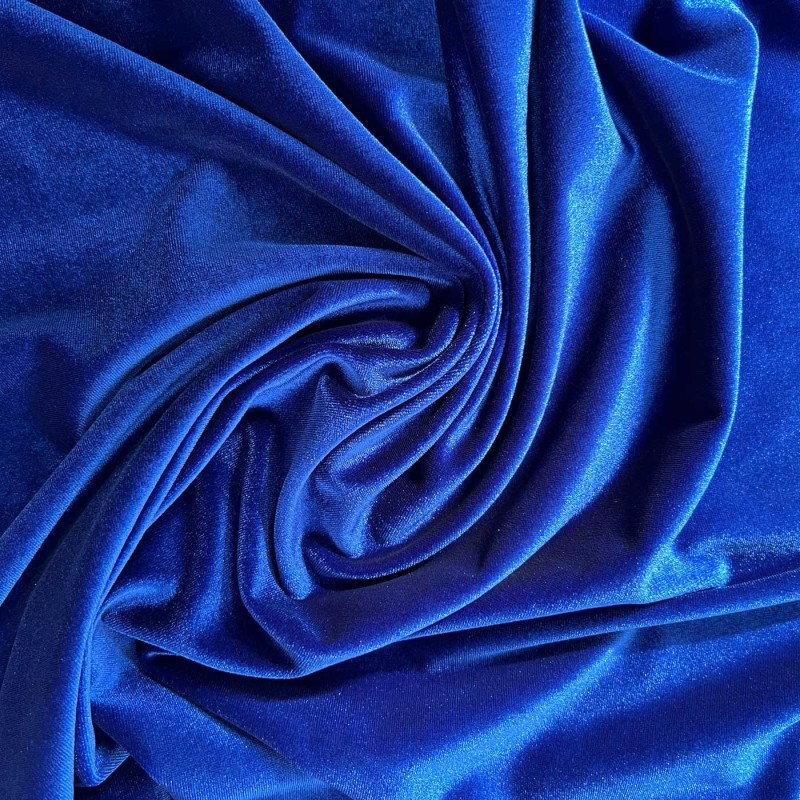 Velvet Fabric Spandex Velour Royal