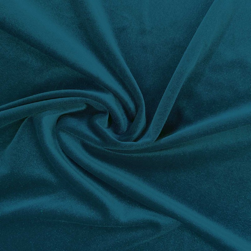 Velvet Fabric Spandex Velour Turquoise