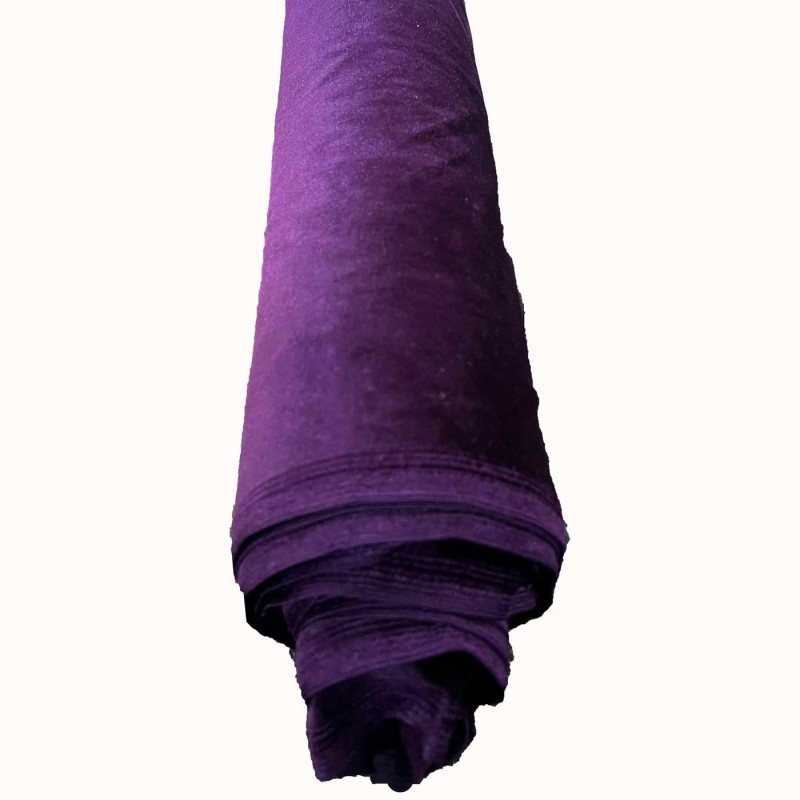 Velvet Fabric Spandex Velour Purple 2