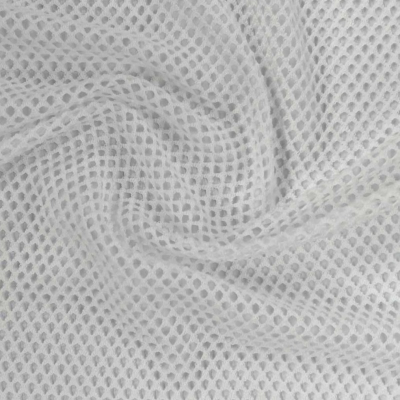 Fish Net Fabric White