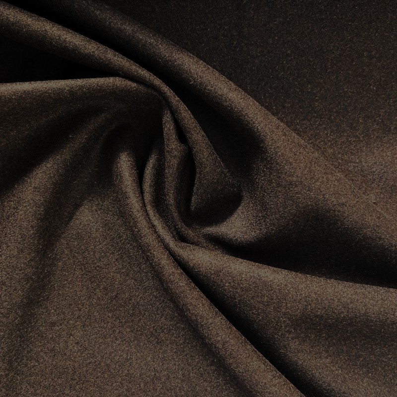 650GSM Heavy Melton Wool Fabric Choco