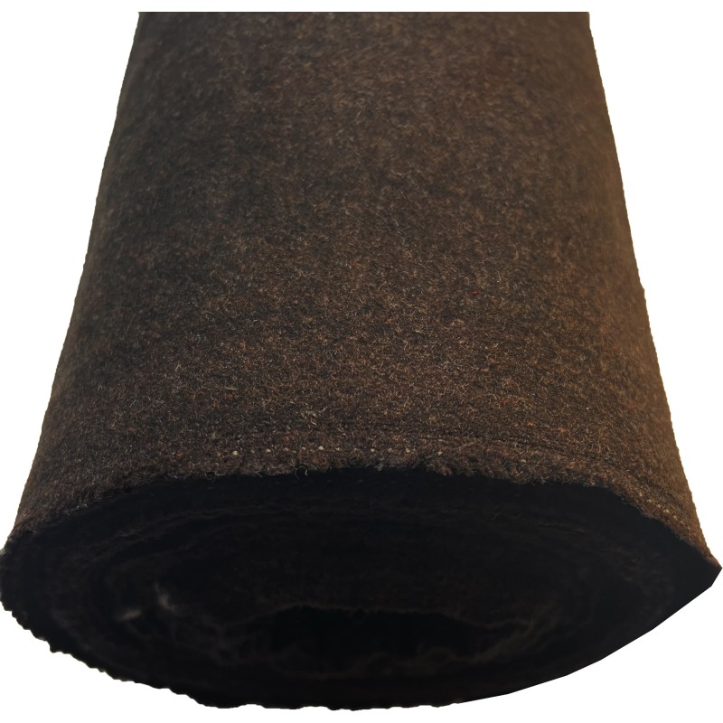 650GSM Heavy Melton Wool Fabric  Chocolate 2