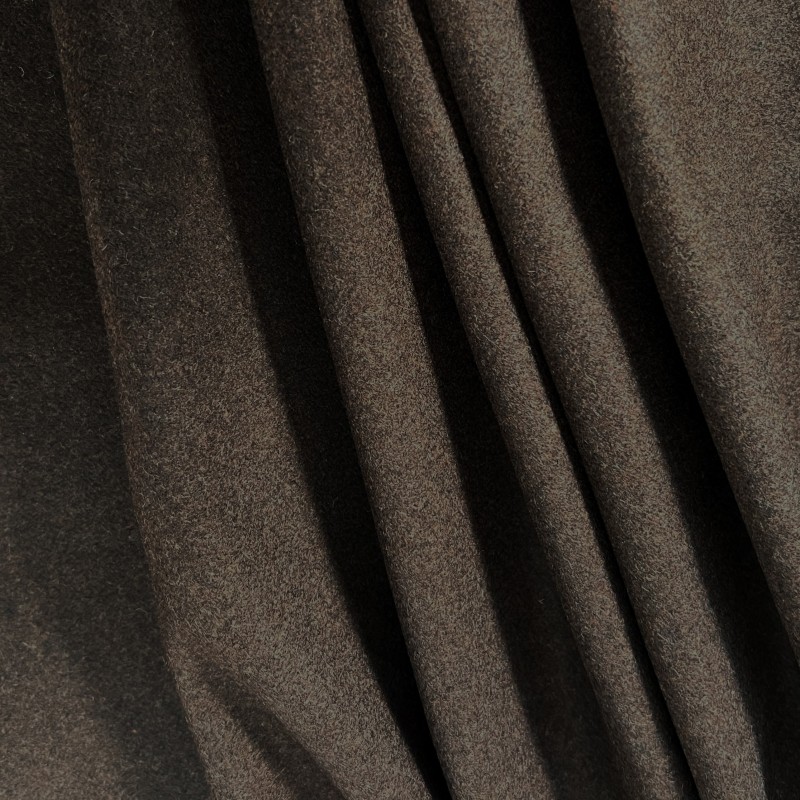 650GSM Heavy Melton Wool Fabric  Chocolate 4