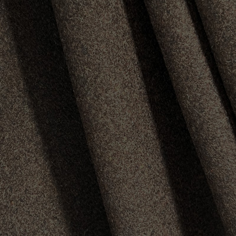 650GSM Heavy Melton Wool Fabric  Chocolate 5