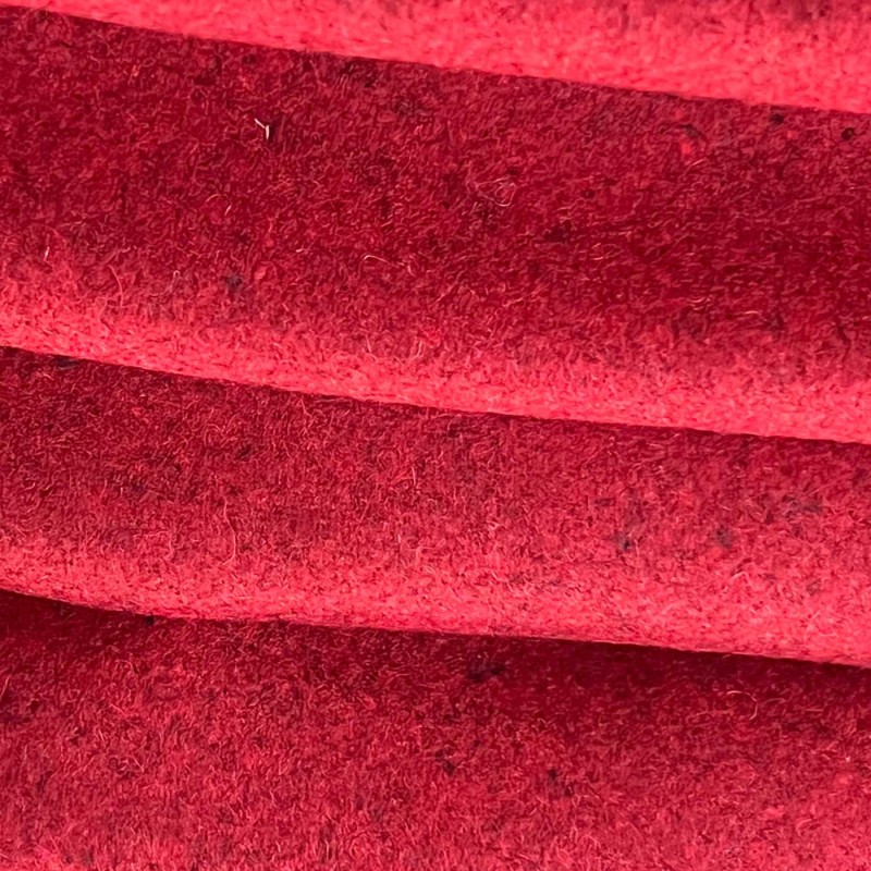 650GSM Heavy Melton Wool Fabric Dk Red3