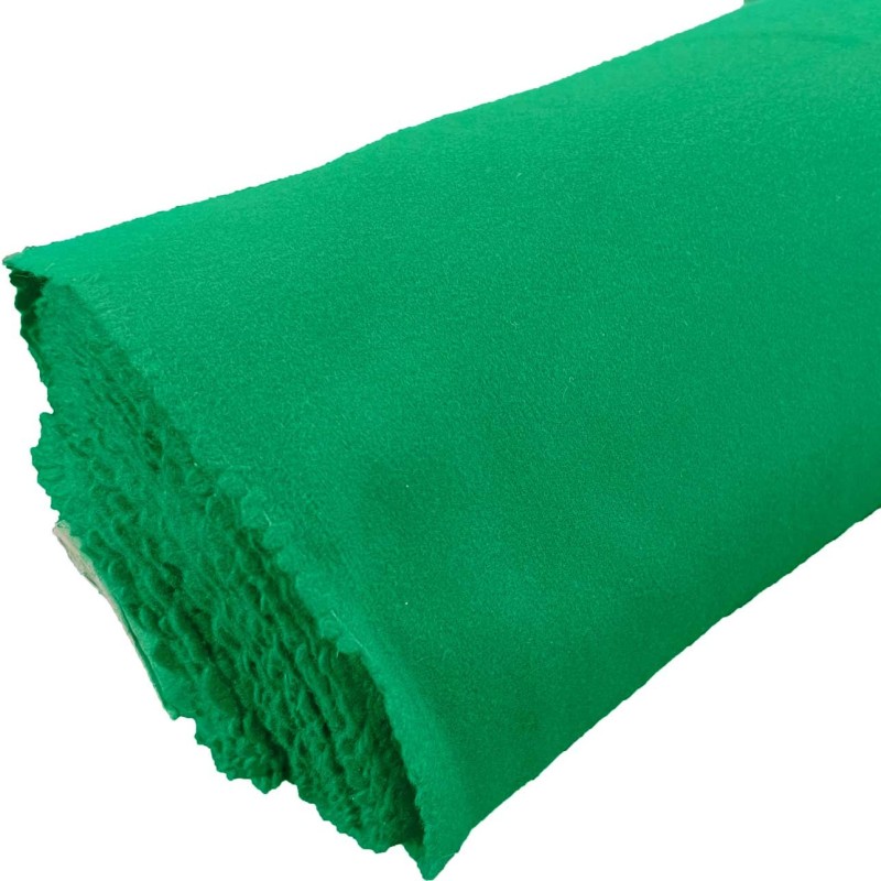 650GSM Heavy Melton Wool Fabric Emerald 3