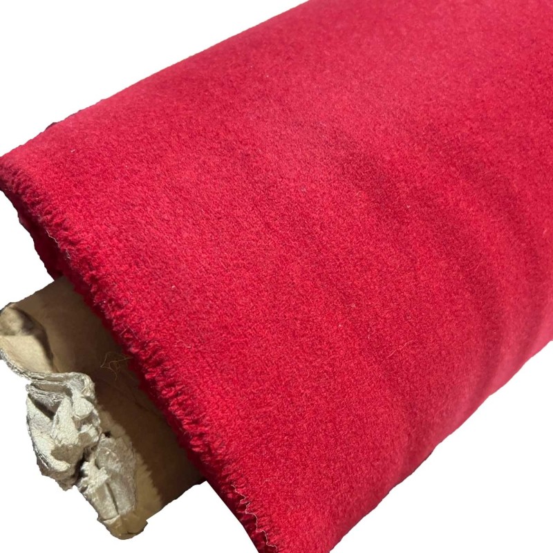 650GSM Heavy Melton Wool Fabric Red3