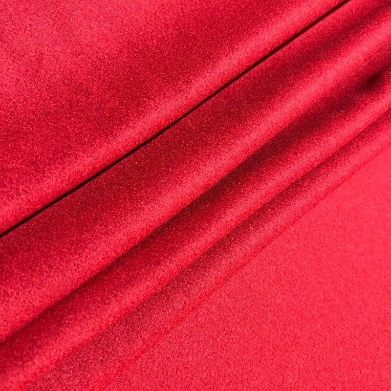 650GSM Heavy Melton Wool Fabric Red7