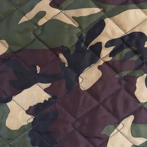 Double Sided Waterproof 4oz Quilted Fabric Camo