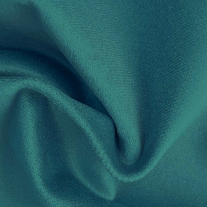 Grey Scrim Backed Faux Suede Fabric Teal 6