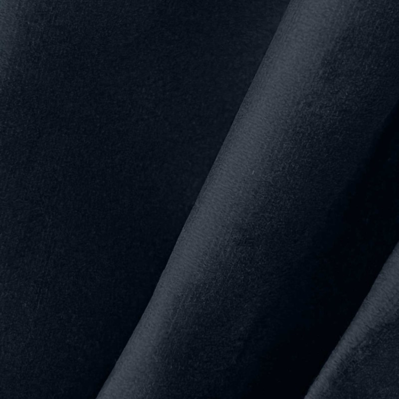 Grey Scrim Backed Faux Suede Fabric Midnight Blue 3