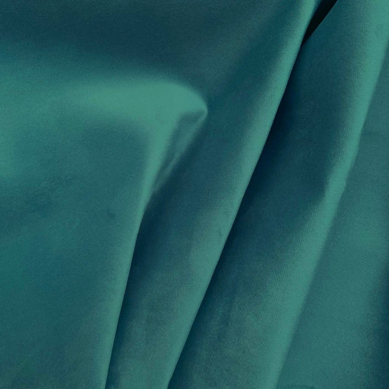 Fire Retardant Upholstery Velvet Teal 1