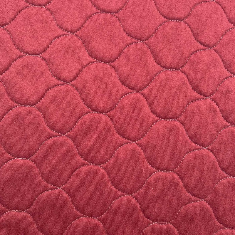 Quilted Cotton Fabric Red 1